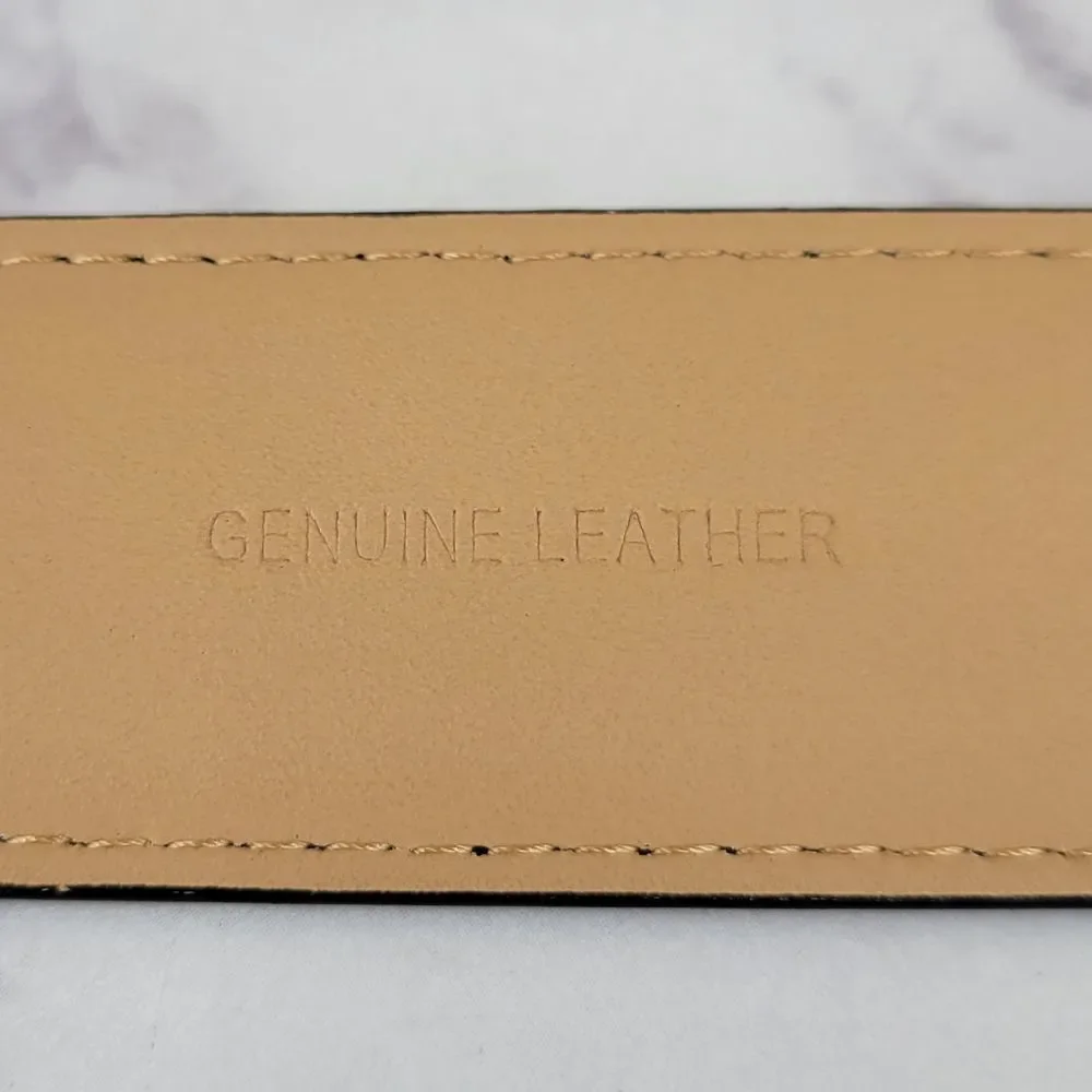Louis Feraud Paris Classic Black Leather Belt